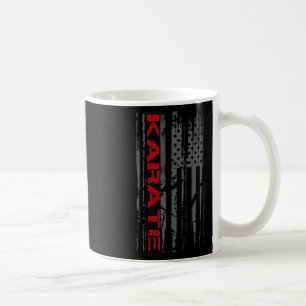 Patriotic American Flag Martial Arts Karate Women Coffee Mug
