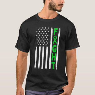 Patriotic American Flag Mental Health Awareness Gr T-Shirt