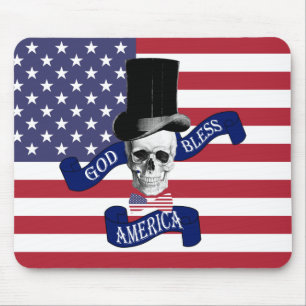 Patriotic American flag Mouse Mat