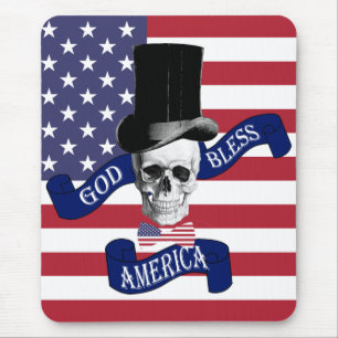 Patriotic American flag Mouse Mat