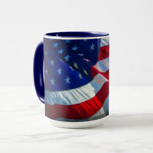 Patriotic American Flag Mug
