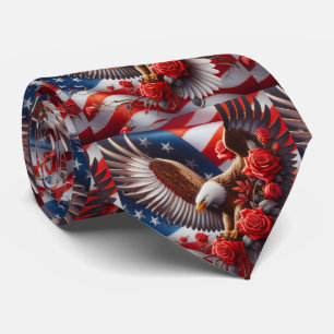 Patriotic American Flag Neck Tie