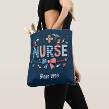 Patriotic American Flag Nurse