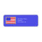 Patriotic American Flag on Blue