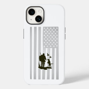 Patriotic American Flag Outdoor Adventure Silhouet Case-Mate iPhone 14 Case