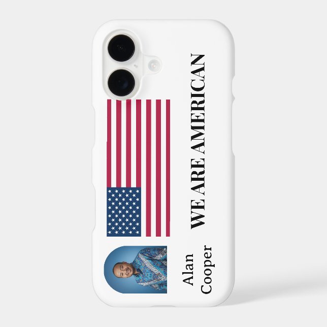 Patriotic American Flag Personalized (Back)