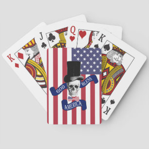 Patriotic American flag Playing Cards
