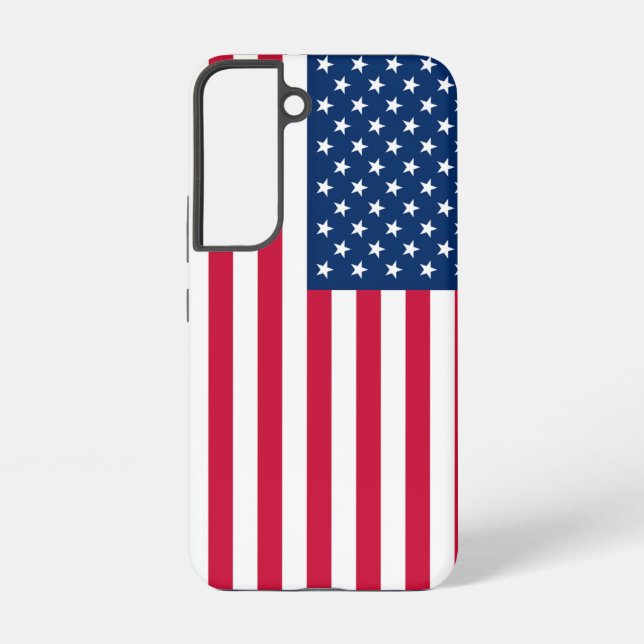 Patriotic American Flag Samsung Galaxy S22 Case (Back)