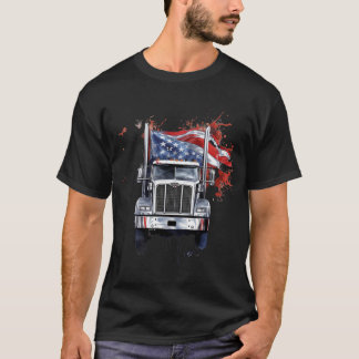 Patriotic American Flag Semi T-Shirt