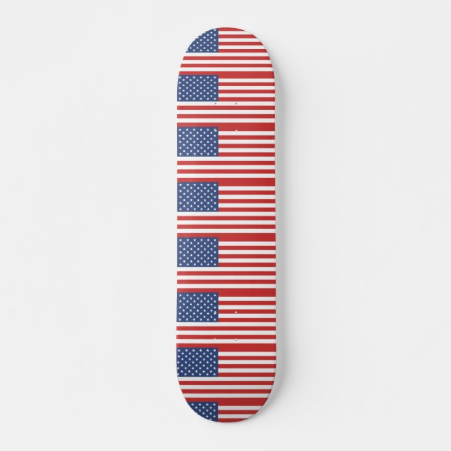 PATRIOTIC AMERICAN FLAG Skateboards (Front)