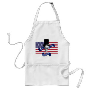 Patriotic American flag Standard Apron
