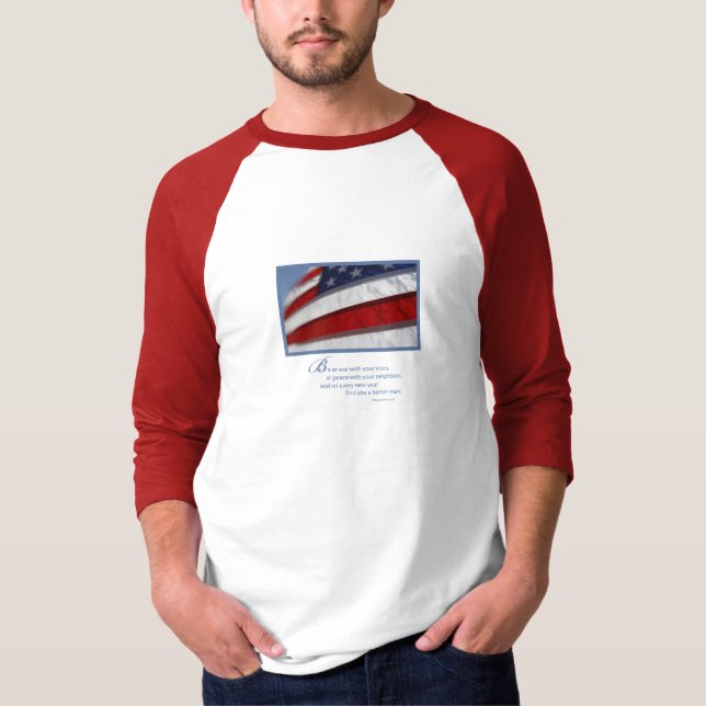 Patriotic, American Flag T-Shirt (Front)