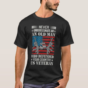 Patriotic American Flag Thank You Veterans For Men T-Shirt