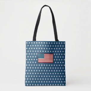 Patriotic American Flag Tote Bag Gift
