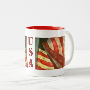 Patriotic American Flag USA Mug