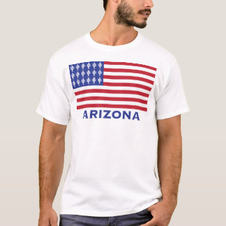 Patriotic American Flag with Arizona detail T-Shirt