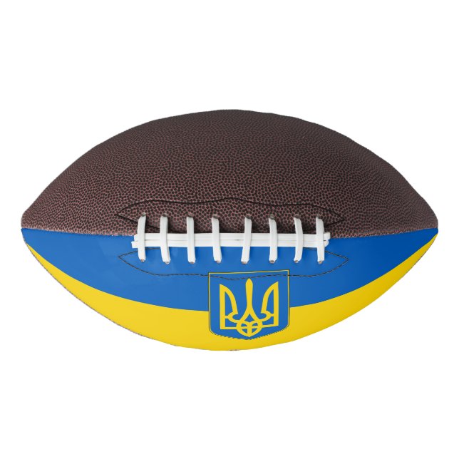 Patriotic american football flag of Ukraine (Front)
