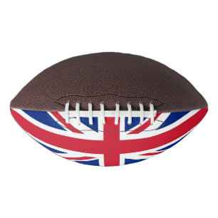 Patriotic american football flag of United Kingdom