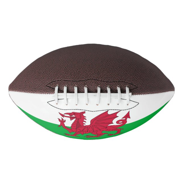 Patriotic american football flag of Wales (Front)