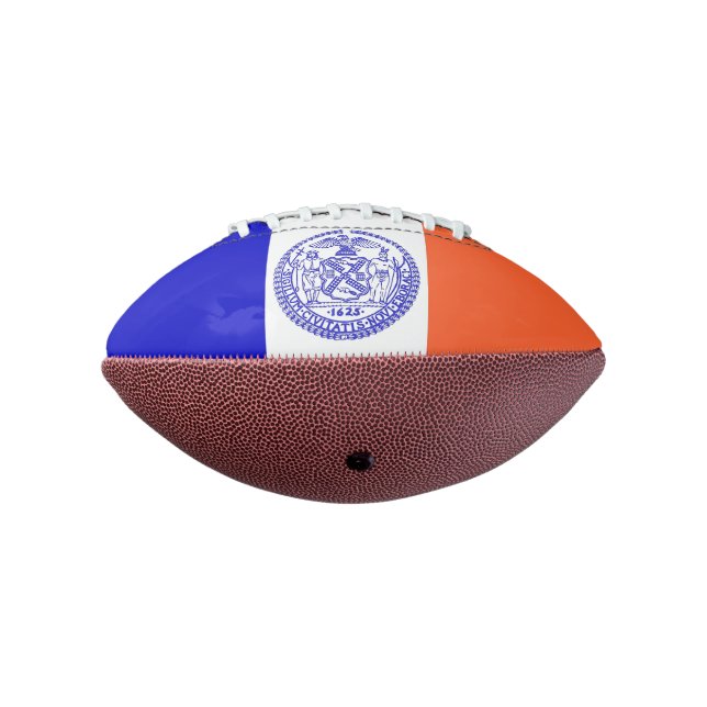 Patriotic american football  New York City flag (Rotated 270)