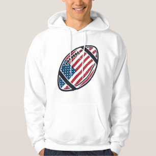 Patriotic American Football Vintage Vector Design_ Hoodie