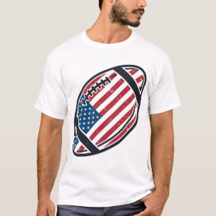 Patriotic American Football Vintage Vector Design_ T-Shirt