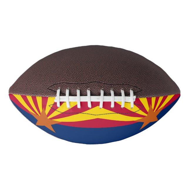Patriotic american football with flag of Arizona (Front)