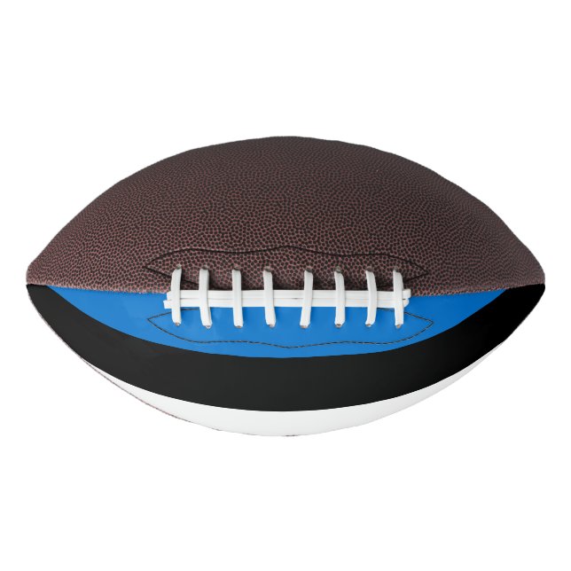 Patriotic american football with flag of Estonia (Front)