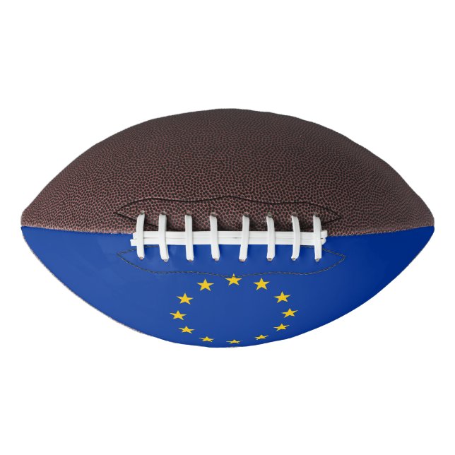 Patriotic american football with flag of Europe (Front)
