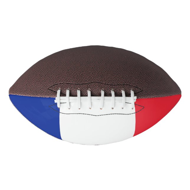 Patriotic american football with flag of France (Front)