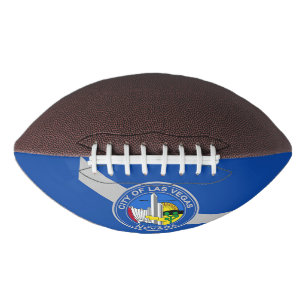 Patriotic american football with flag of Las Vegas
