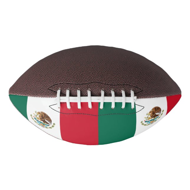 Patriotic american football with flag of Mexico (Front)