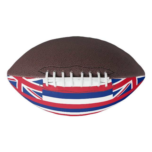 Patriotic american football with Hawaii flag (Front)