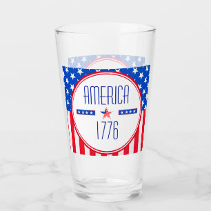 Patriotic American    Glass