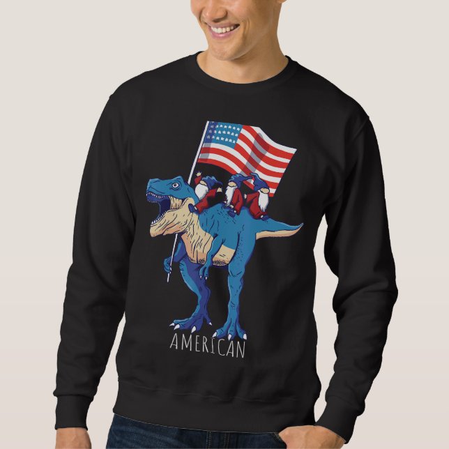 Patriotic American Graphic Independence Day Sweatshirt (Front)
