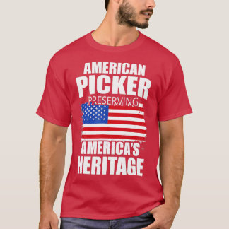 Patriotic American Heritage Pickers   3  T-Shirt