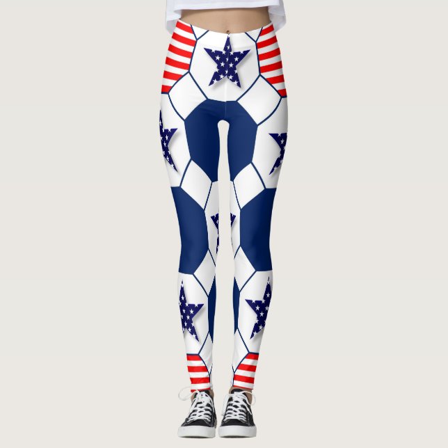 Patriotic American Leggings (Front)