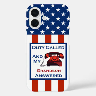 [Patriotic American]  Military Veteran Duty Called iPhone 16 Case