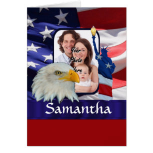 Patriotic American photo template