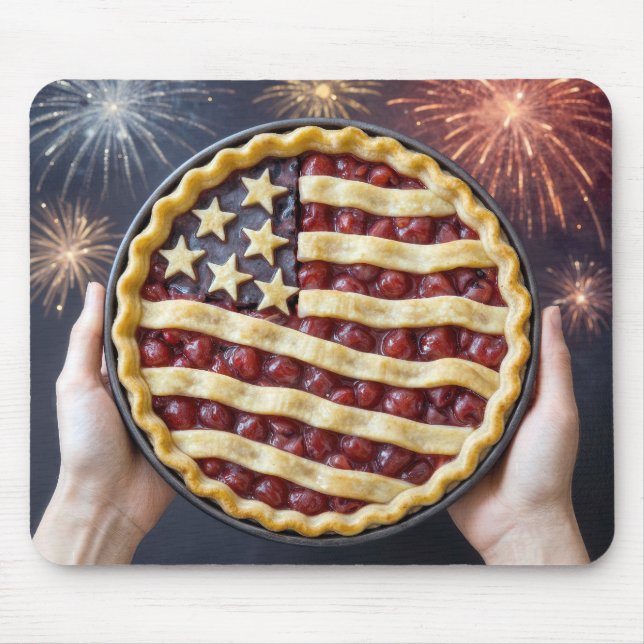 Patriotic American Pie Mouse Mat (Front)