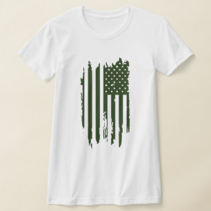 Patriotic American Pride Tee, Vintage USA Flag T-Shirt