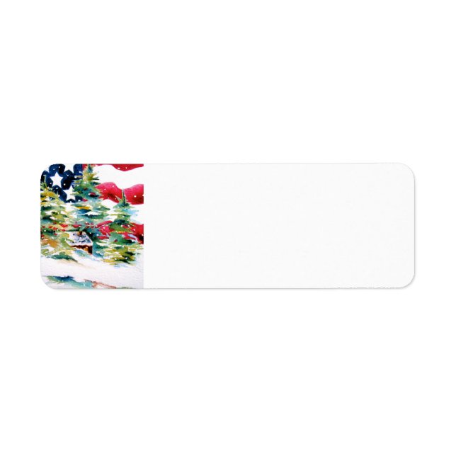 Patriotic American Return Address Label (Front)
