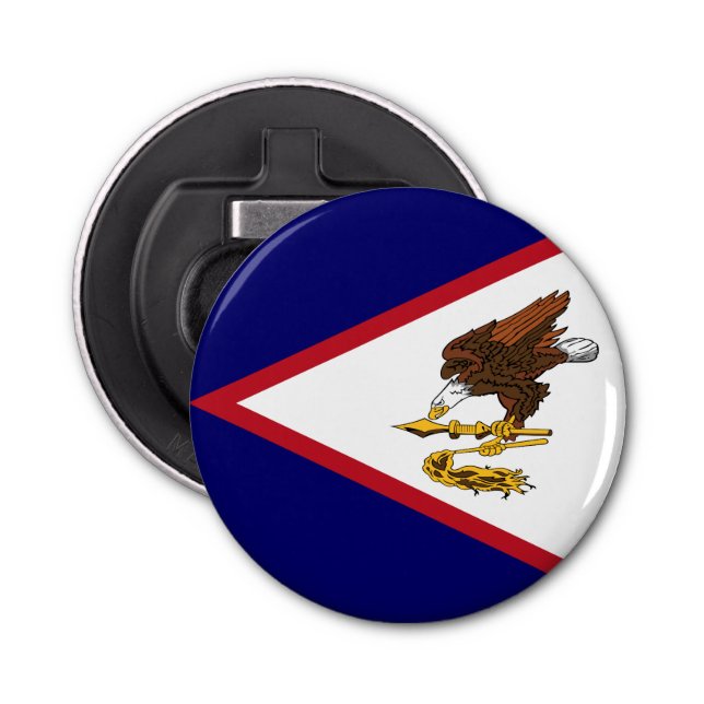 Patriotic American Samoa Flag Bottle Opener (Front)