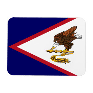 Patriotic American Samoa Flag Magnet