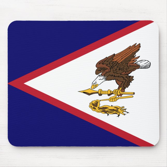 Patriotic American Samoa Flag Mouse Mat (Front)