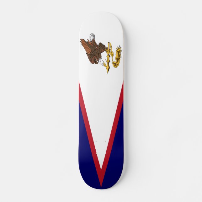 Patriotic American Samoa Flag Skateboard (Front)