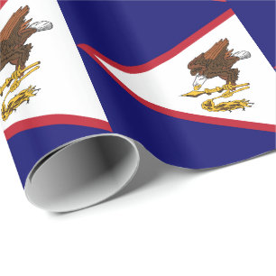 Patriotic American Samoa Flag Wrapping Paper