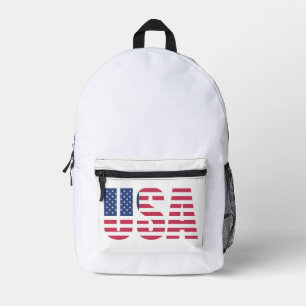 Patriotic American Spirit Daypack Printed Backpack