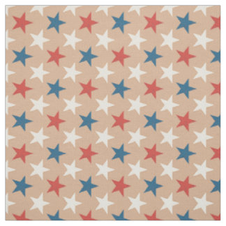 Patriotic American Stars pattern Fabric
