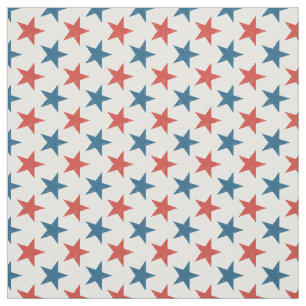 Patriotic American Stars pattern Fabric